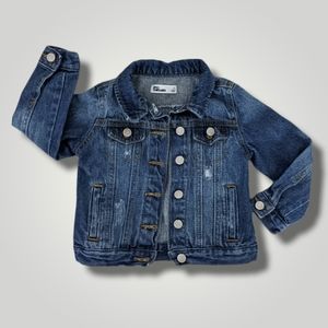 Epic Threads Toddler Blue Button Down Denim Jacket Coat